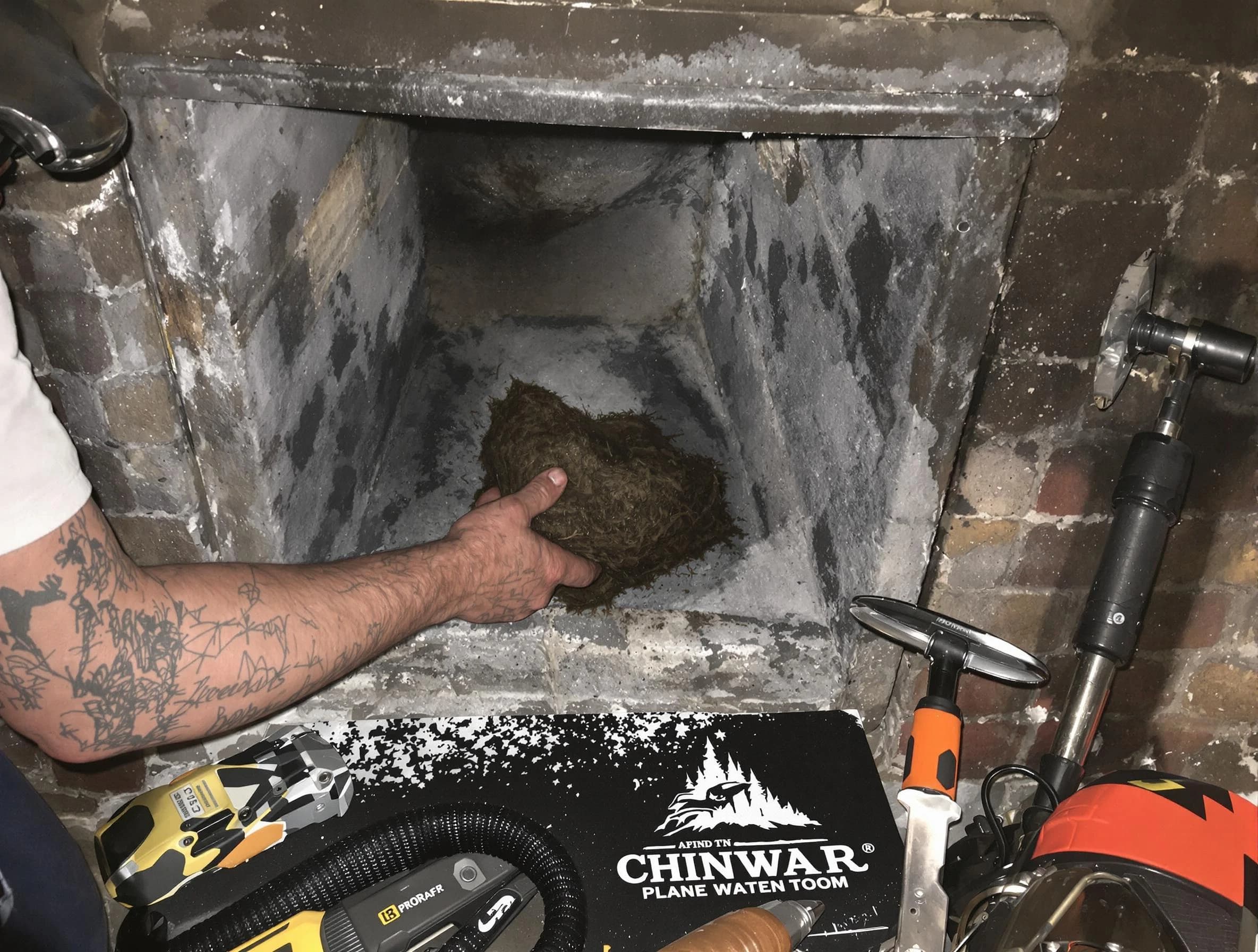 Sun City West Chimney Sweep safely removing debris and screening chimney in Sun City West, AZ