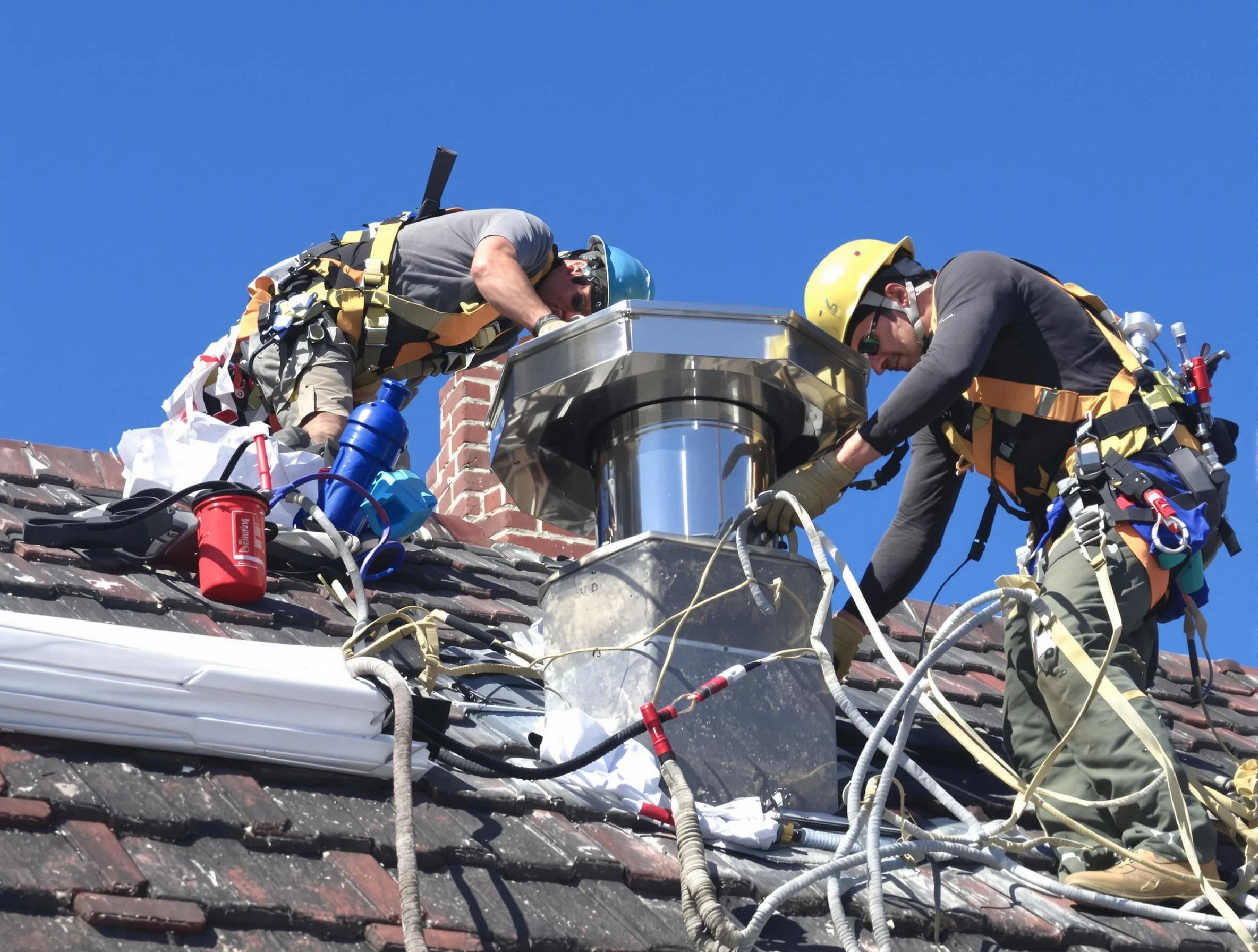 Protective chimney cap installed by Sun City West Chimney Sweep in Sun City West, AZ