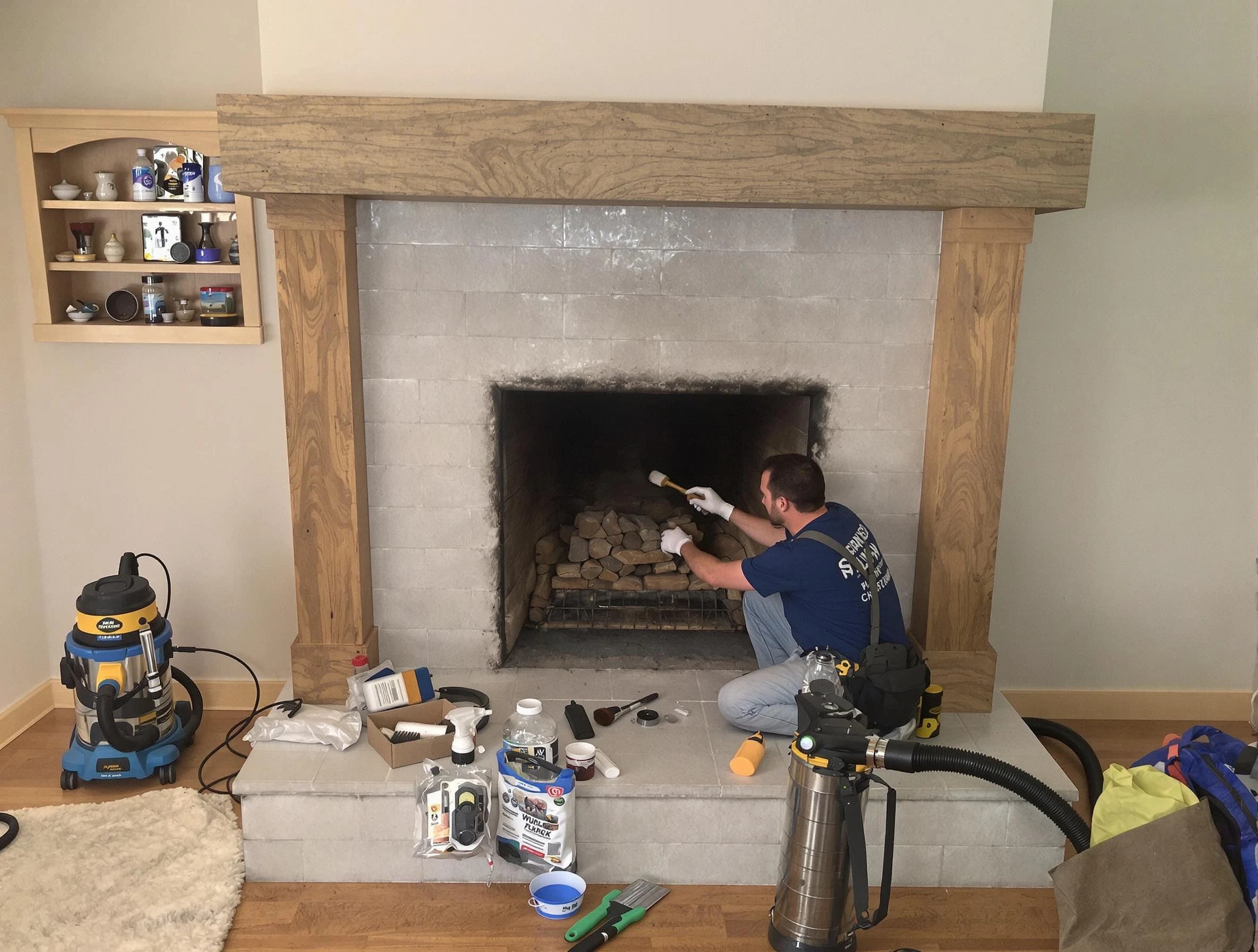 Detailed creosote removal process by Sun City West Chimney Sweep in Sun City West, AZ