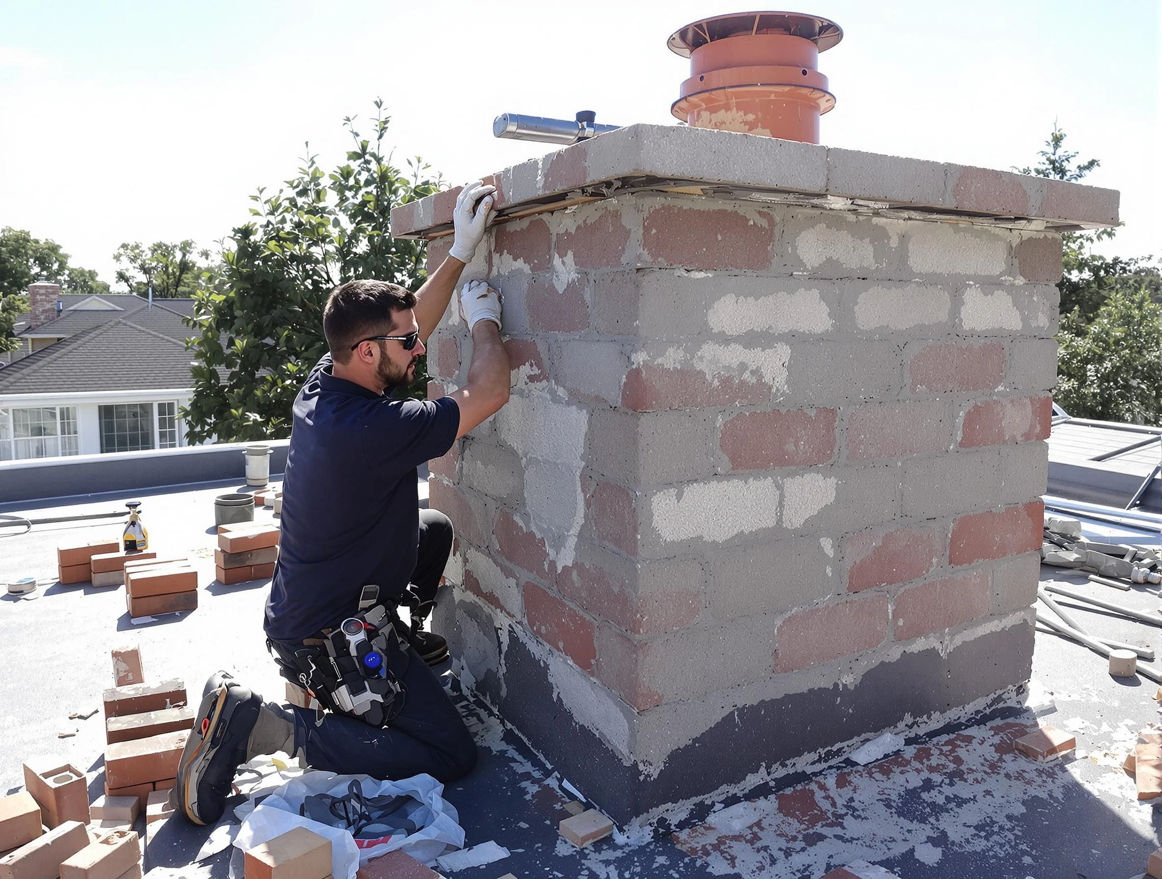 Advanced chimney repair process by Sun City West Chimney Sweep in Sun City West, AZ